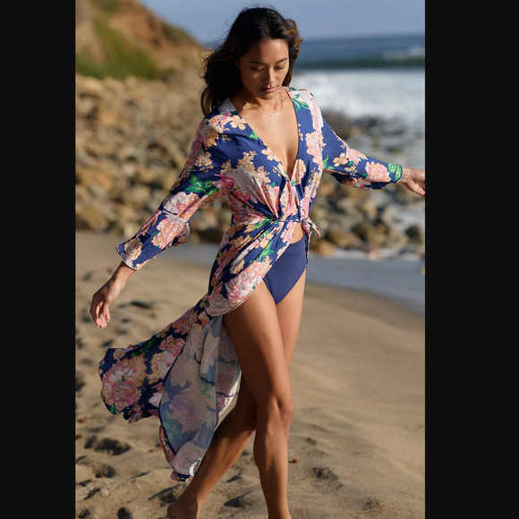 Anthropologie Maaji Lotus Caftan - New - Small - Picture 2 of 5